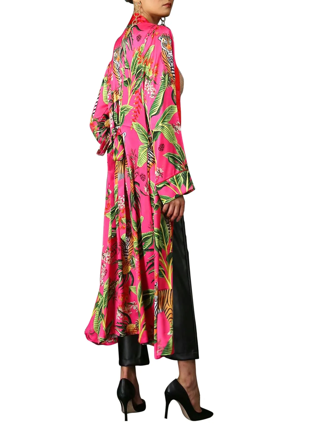 Silk Kimono Robe Womens