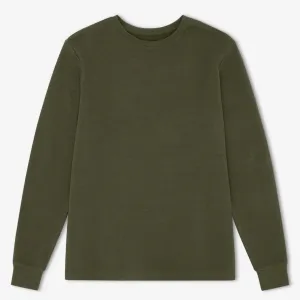 Simple | Smith Long Sleeve Waffle | Fatigue