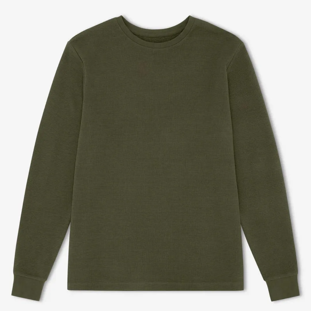 Simple | Smith Long Sleeve Waffle | Fatigue