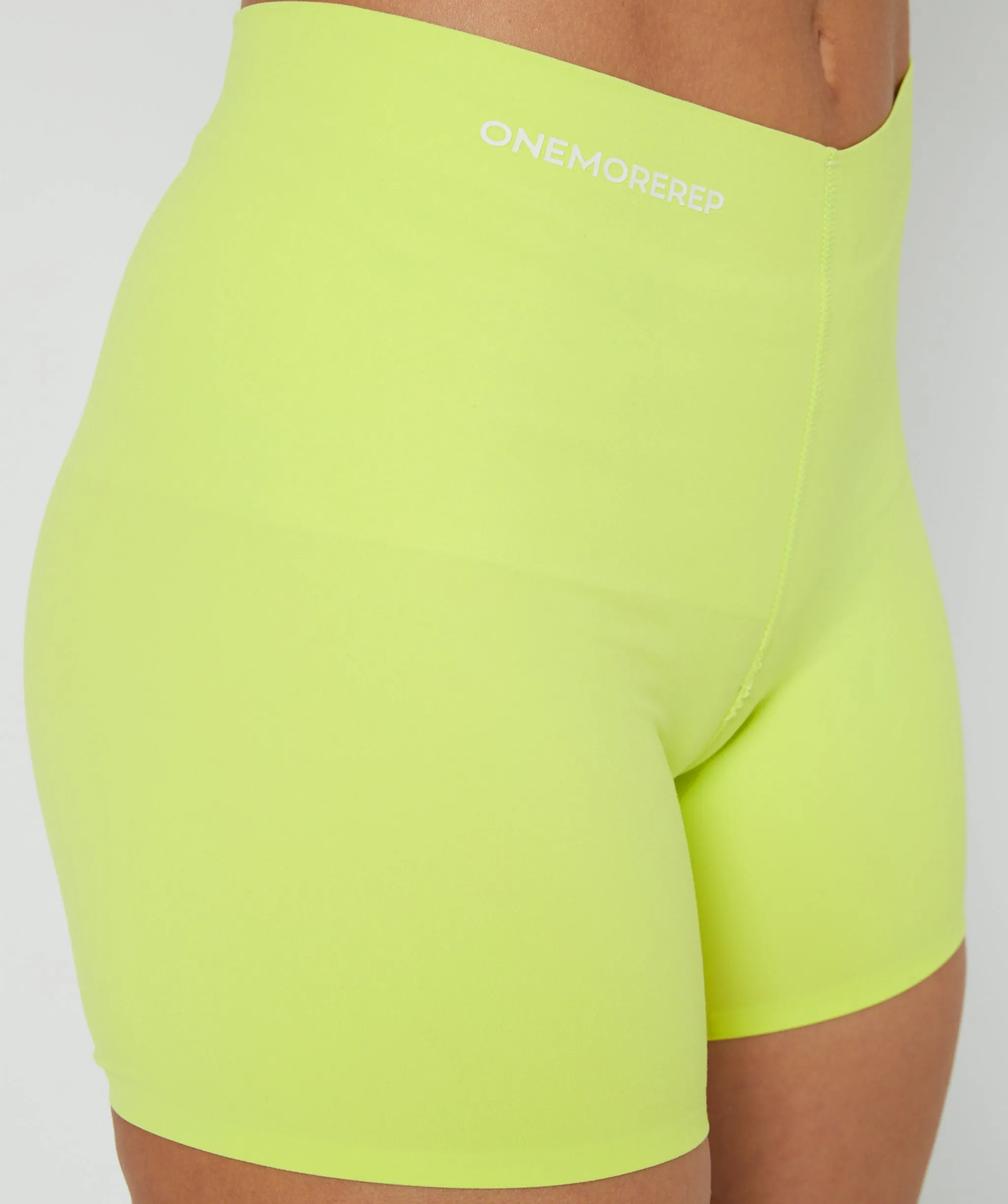 Sleek Shorts (Lime) by OneMoreRep