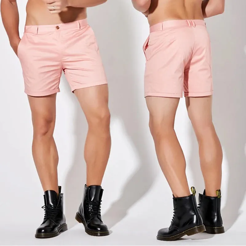 Sleek Solid Color Slim Fit Shorts