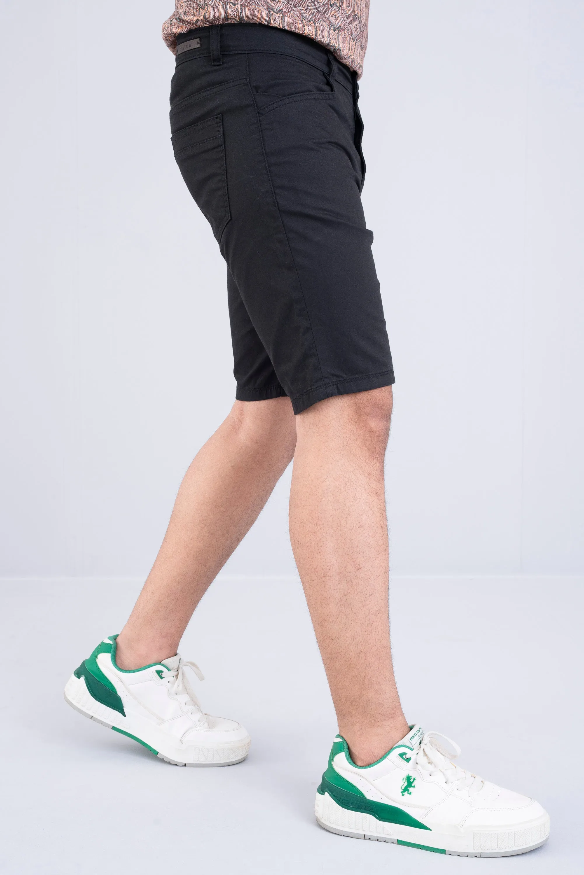 Slim Fit Solid Shorts
