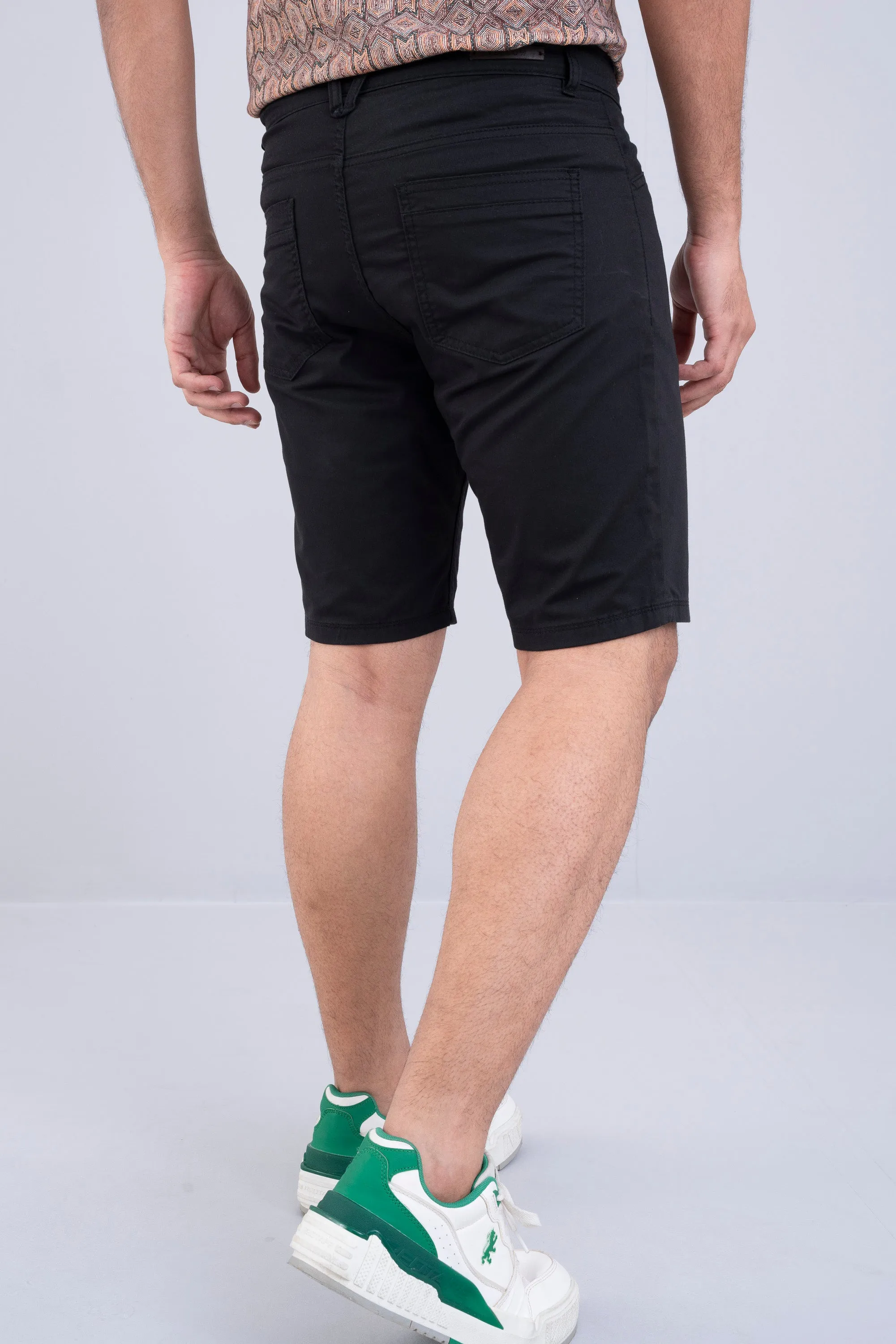 Slim Fit Solid Shorts
