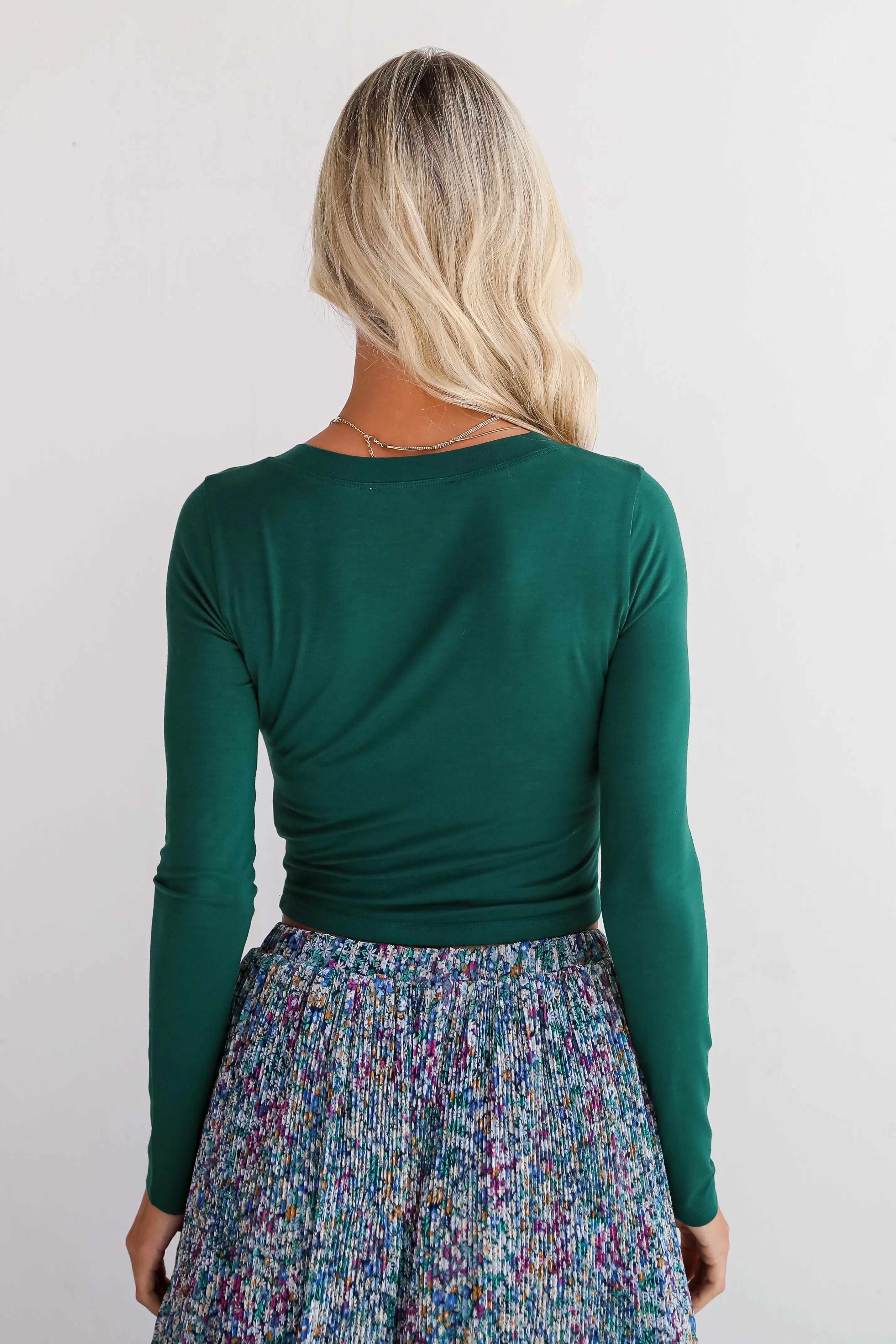 Sloane Everyday Cropped Long Sleeve Top - DU DEAL