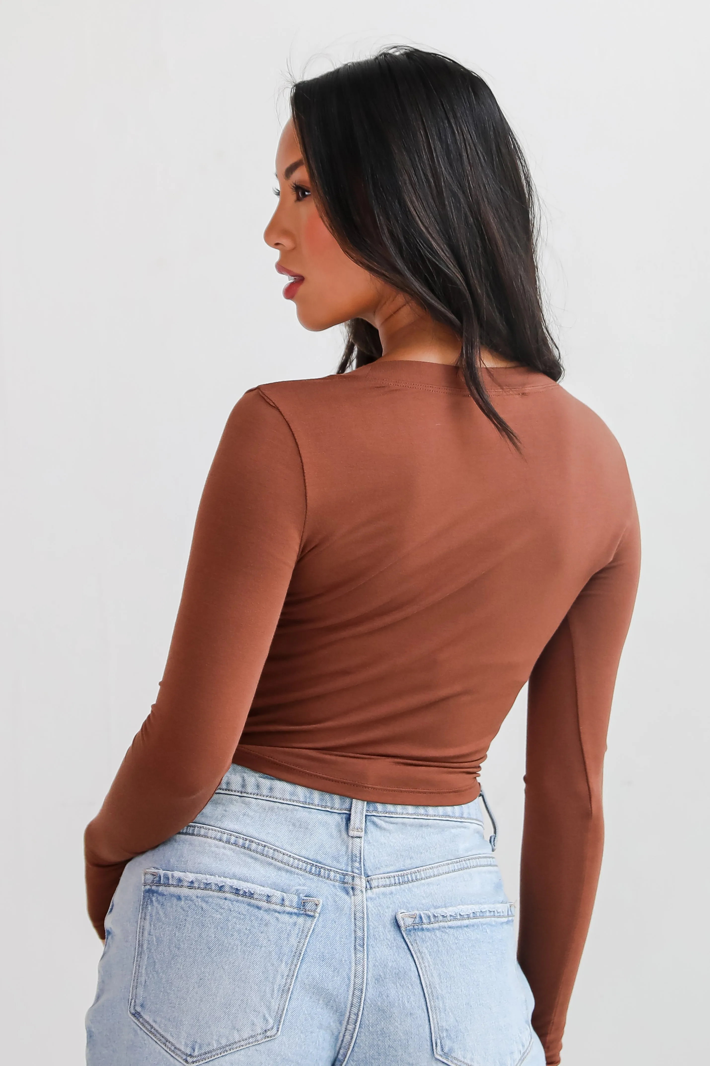 Sloane Everyday Cropped Long Sleeve Top - DU DEAL