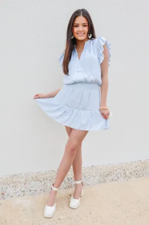 Softly Chic V-Neck Ruffled Romper