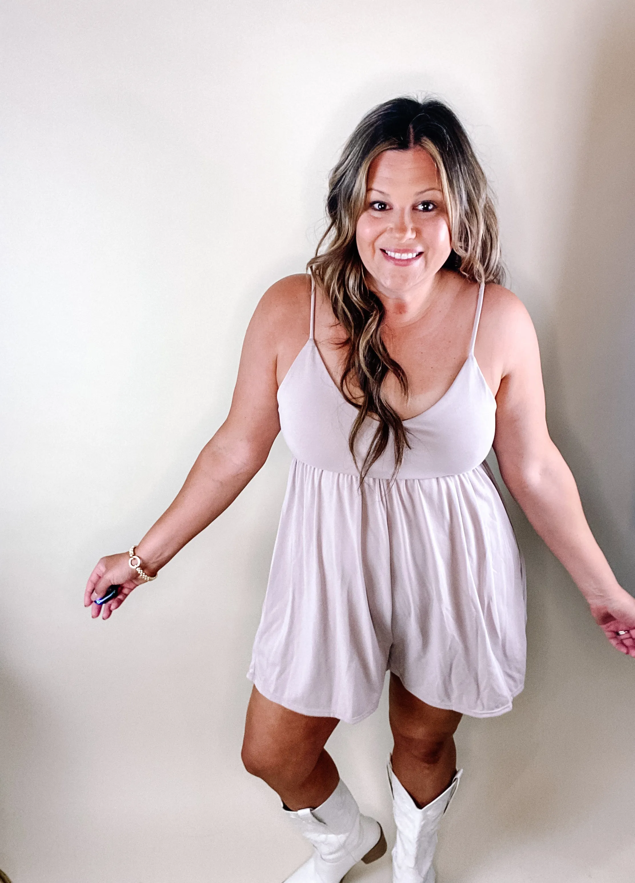 Sweet And Comfy Mocha Casual Romper