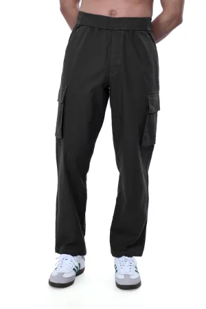 TEXTURED RELAXED FLEXIWAIST CARGO IN GREEN