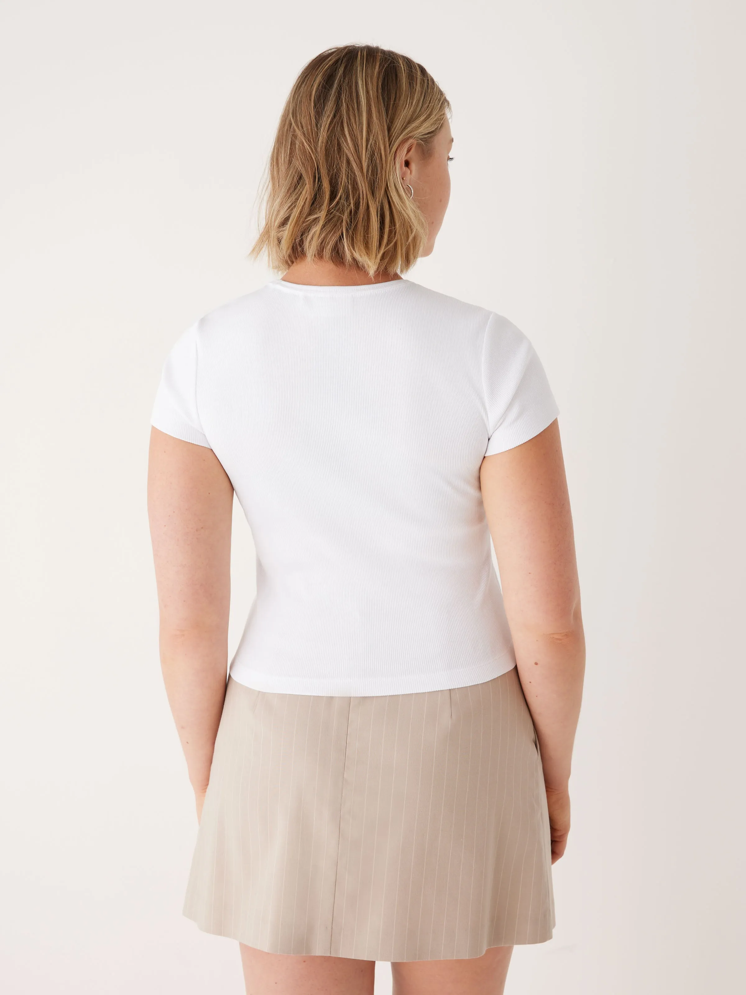 The Cropped Shrunken T-Shirt in Bright White