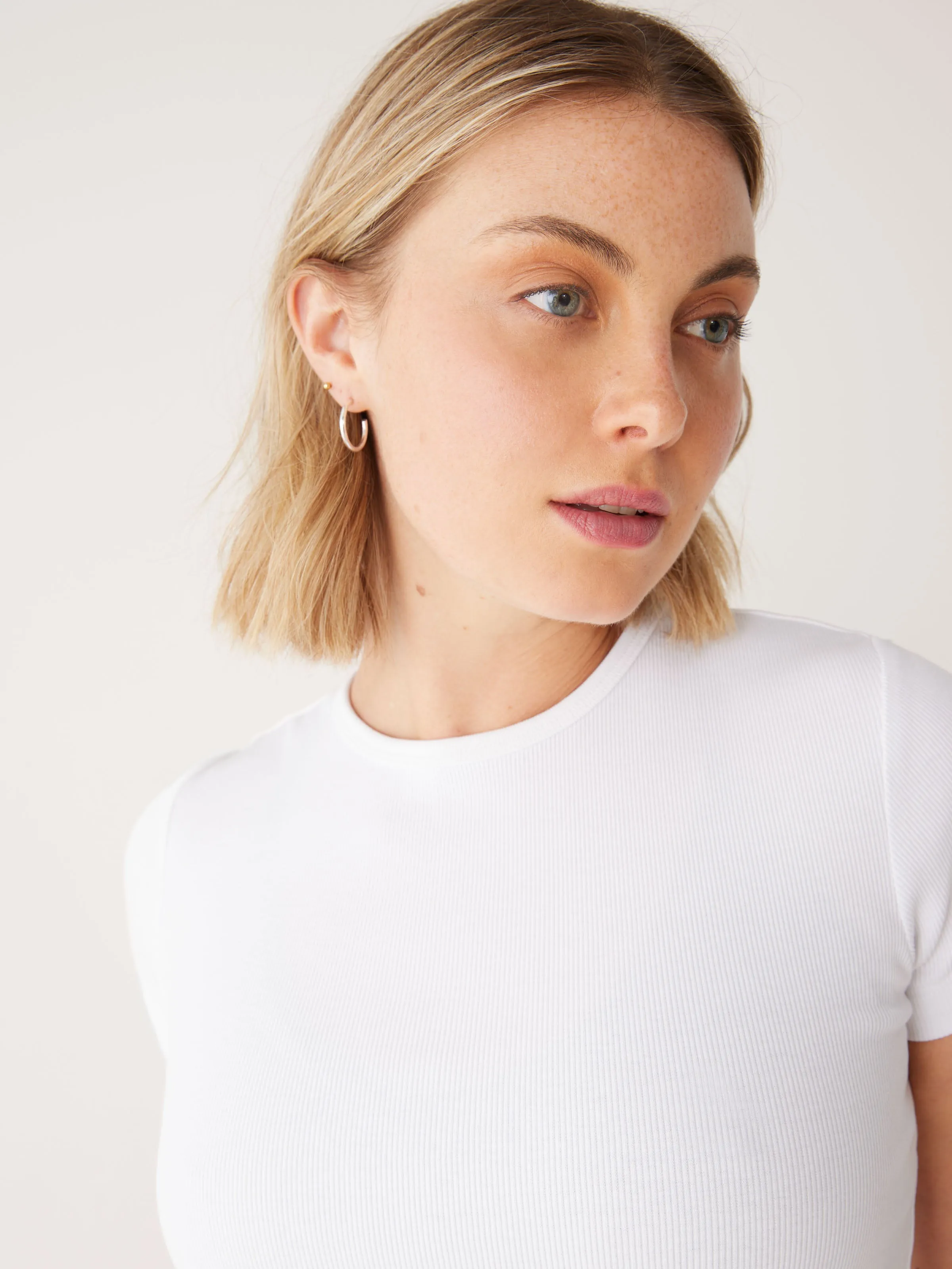 The Cropped Shrunken T-Shirt in Bright White