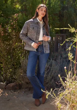Tori Patchwork Plaid Jacket