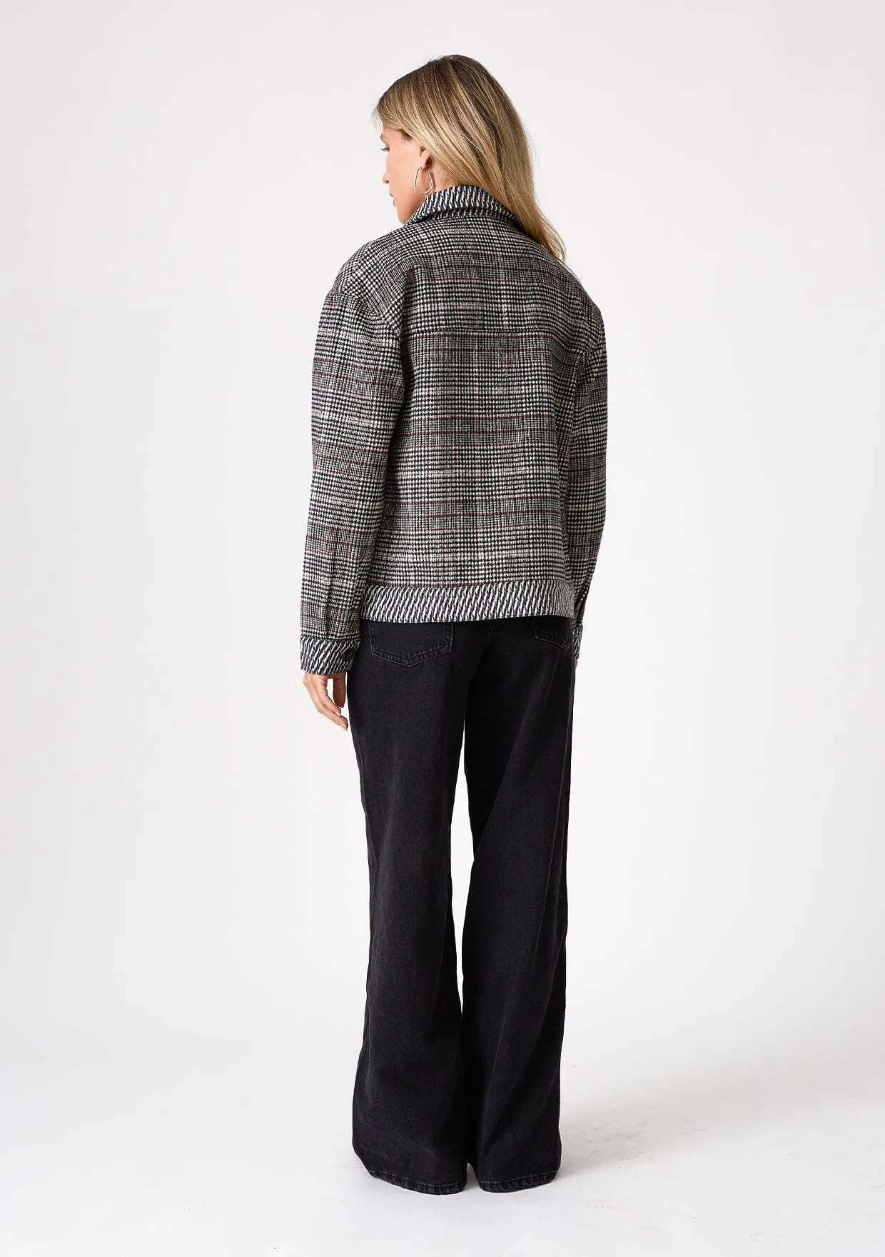 Tori Patchwork Plaid Jacket