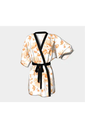 Turmeric Floral Kimono Robe