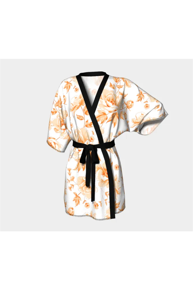 Turmeric Floral Kimono Robe