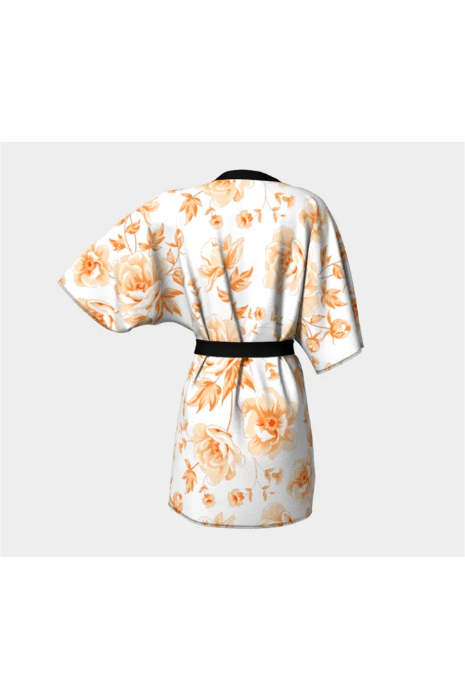 Turmeric Floral Kimono Robe