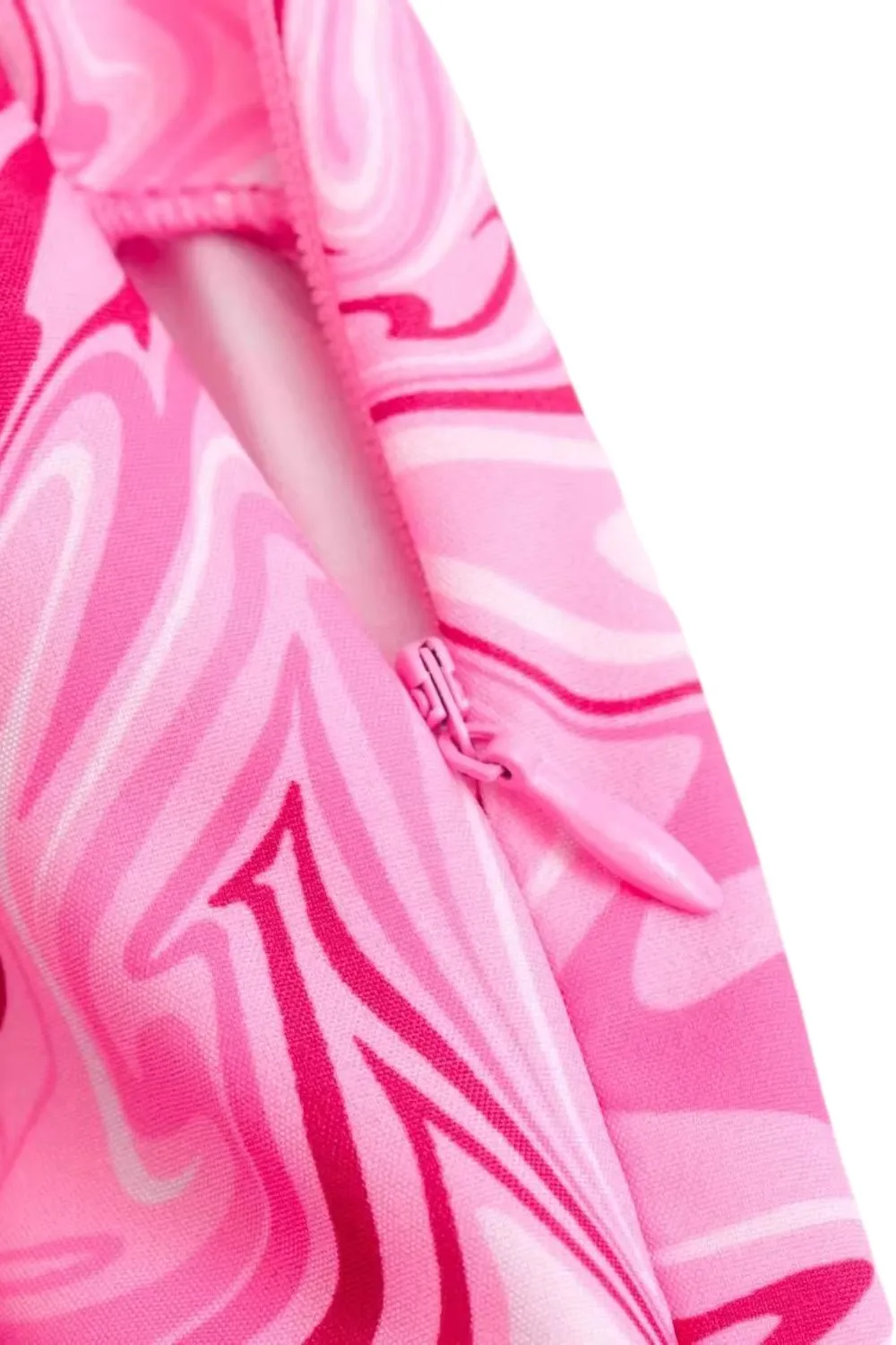 ‘Ustina’ Artistic Graffiti Tie-Dye Half-Wrap Shorts