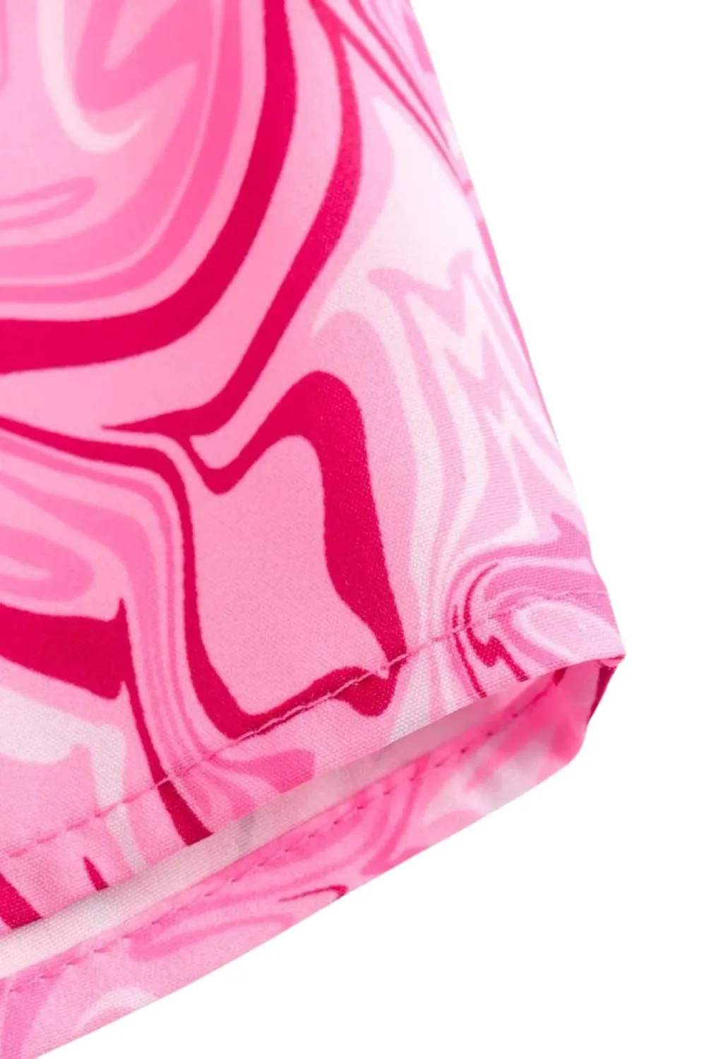 ‘Ustina’ Artistic Graffiti Tie-Dye Half-Wrap Shorts