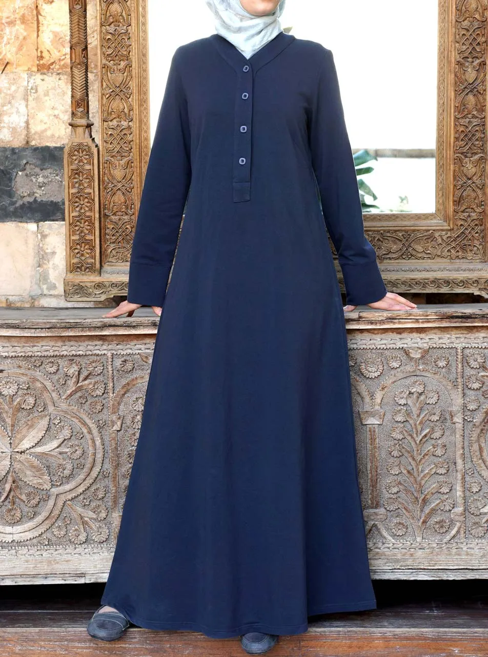 V-Neck Casual Maxi Dress