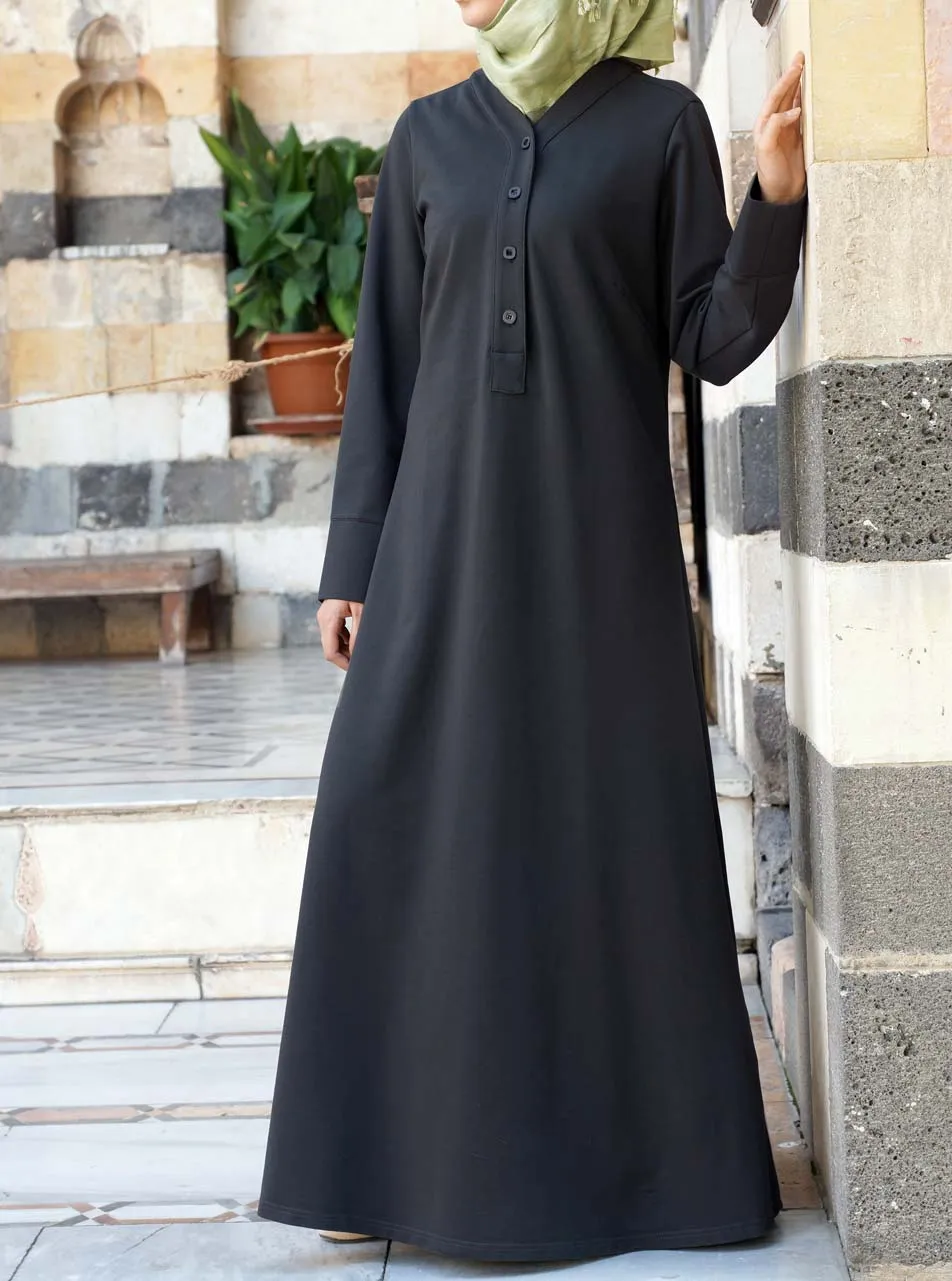 V-Neck Casual Maxi Dress