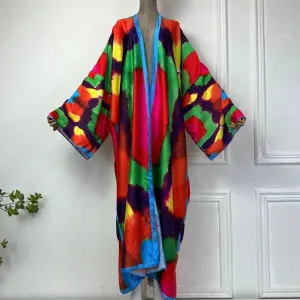 Vibrant Symphony Kimono