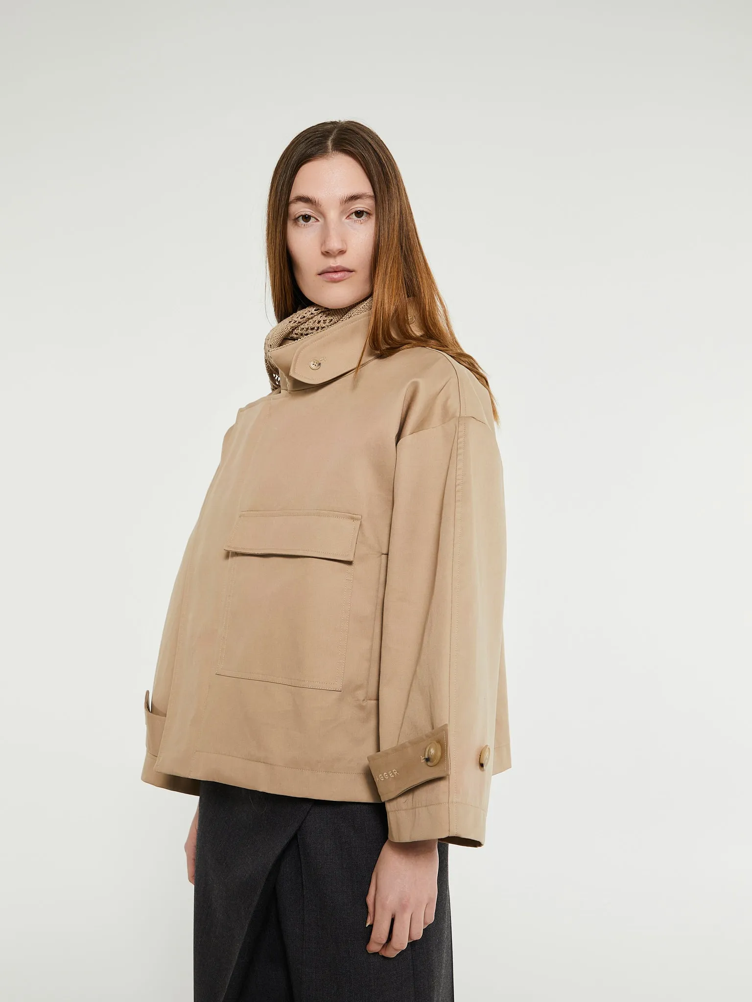 Water Resistant Jacket in Cool Beige