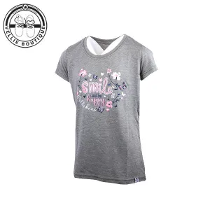 Wildebees Girls Smile Tee - Sage Leaf