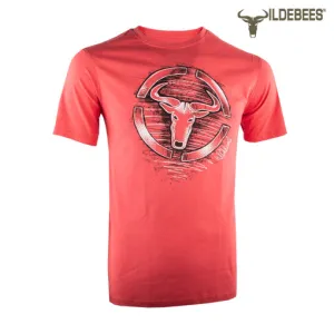 Wildebees Mens Casual T-Shirt Graffiti Grunge - Flame