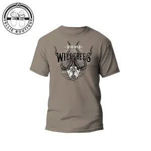 Wildebees Mens Fenced Skulls Tee - Desert Sand
