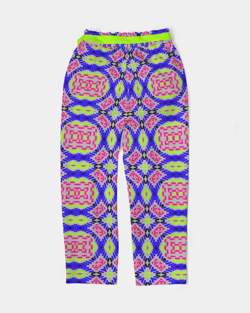 Women's Belted Tapered Chiffon Pants