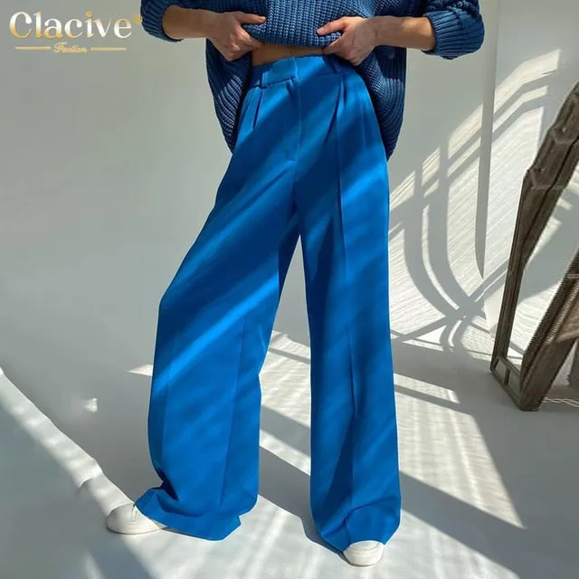 Women's Loose Casual Wide Leg Pants High Waist Loose Flare Pants